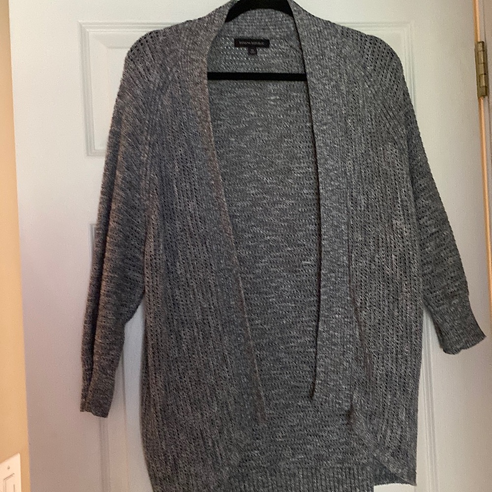 Banana Republic cardigan. Dark gray
